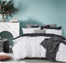 CleverPolly Print Microfibre Quilt Cover Set (3Pcs) - Ultra Soft, Comfy, Luxurious Duvet Cover with Zipper Closure - Elegant Design Quilt Cover Set for Bedding - Glen - Queen Size