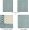 CleverPolly Vintage Washed Microfibre Sheet Set with 2 Pillowcases - Seafoam - King