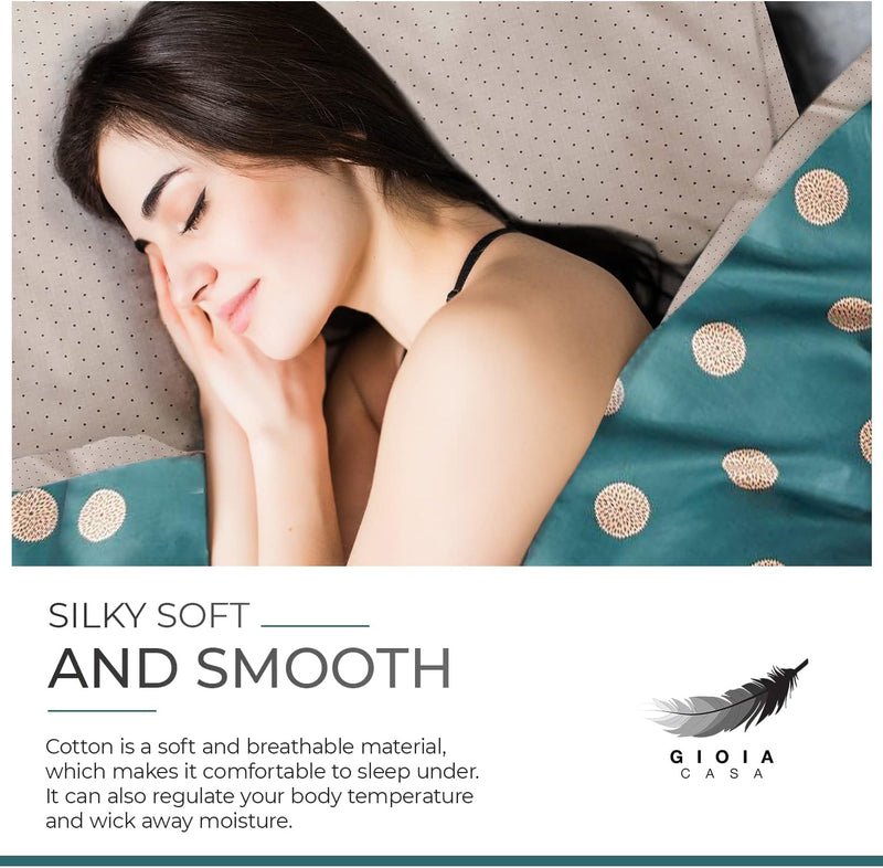 100% Cotton Hugo Reversible Printed Quilt Cover Set - Super King Size