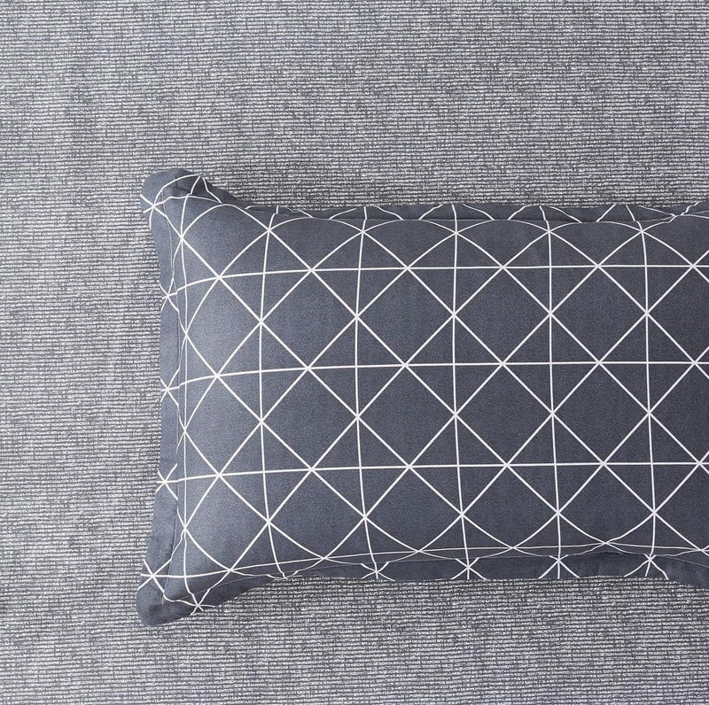 100% Cotton Manhattan Reversible Printed Quilt Cover Set - Super King Size