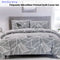 Artex Bentley Grey Quilt Cover Set Geometric Pattern Reversible Printed Microfiber Polyester Single