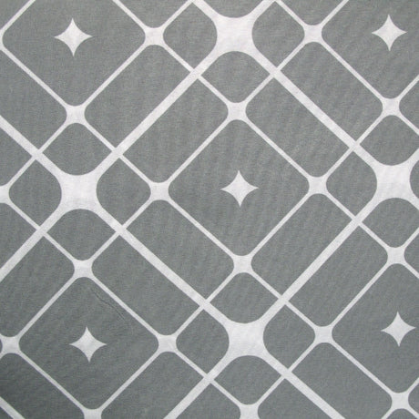 Artex Grey Stars Quilt Cover Set Queen