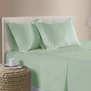 400TC 100% Cotton Sateen Premium Sheet Set 40cm Wall Sage Queen