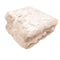 Ariana Long Fleece Faux Fur Throw Rug Peach