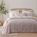 Bianca Myra Blush Floral Jacquard Bedspread Set Double