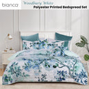 Bianca Woodbury White Botanical Printed Bedspread Set Double