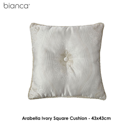 Bianca Arabella Ivory Square Cushion