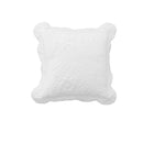 Bianca Elegance Cordelia White Square Cushion