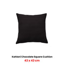 Bianca Kahlani Chocolate Waffle Square Filled Cushion 43 x 43cm
