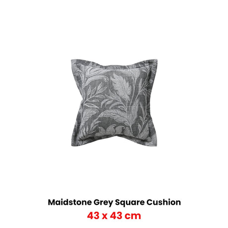 Bianca Maidstone Grey Coordinate Square Filled Cushion 43 x 43cm