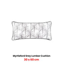 Bianca Myrtleford Grey Lumbar Oblong Filled Cushion 30 x 60cm