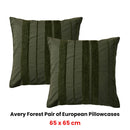 Bianca Pair of Avery Forest European Pillowcases 65 x 65cm