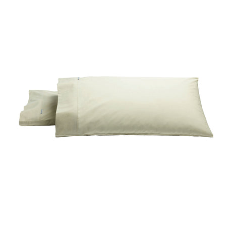 Bianca Pair of Heston Cotton Percale King Pillowcases Stone