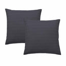 Bianca Pair of Kahlani Charcoal European Pillowcases 65 x 65cm