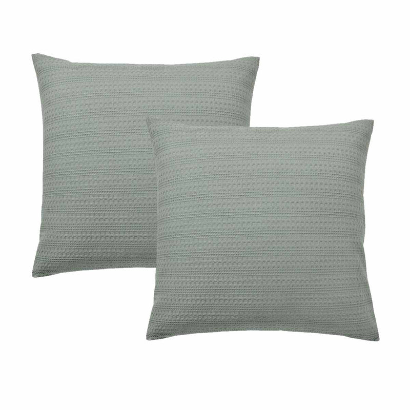 Bianca Pair of Kahlani Sage European Pillowcases 65 x 65cm