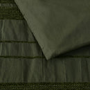 Bianca Avery Forest Chenille Striped Quilt Cover Set King