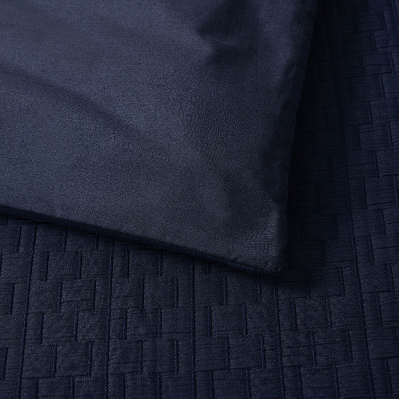 Bianca Burleigh Ink Jacquard Quilt Cover Set Queen