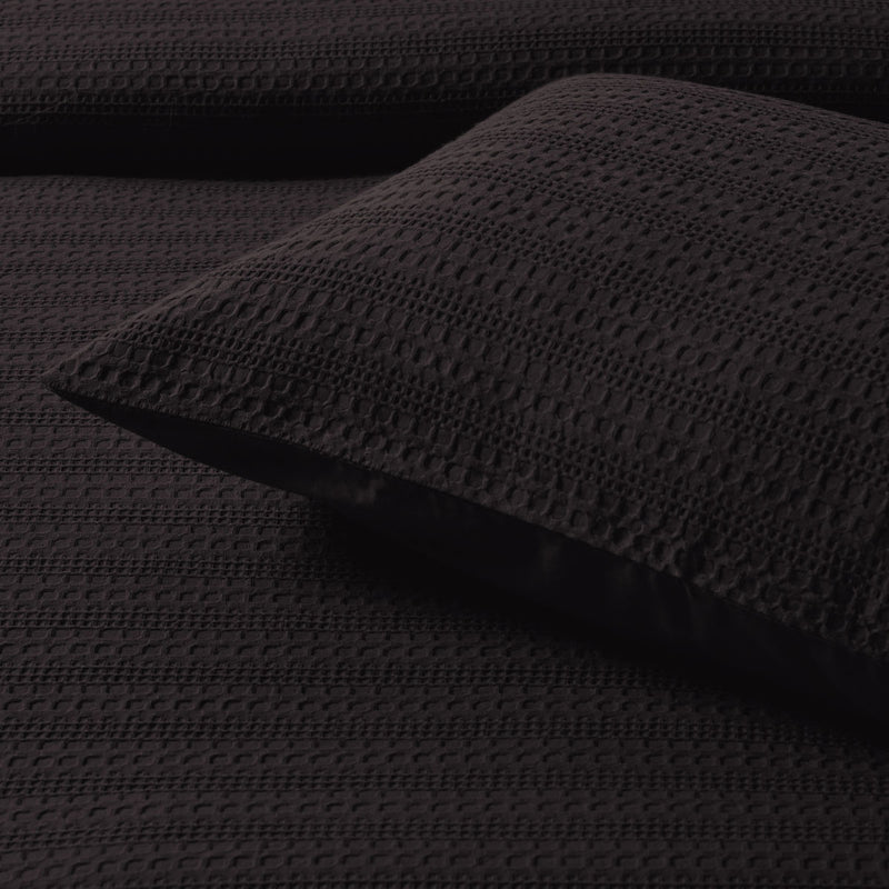 Bianca Kahlani Chocolate Waffle Quilt Cover Set Single