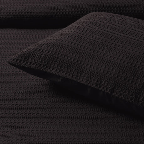 Bianca Kahlani Chocolate Waffle Quilt Cover Set Super King