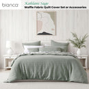 Bianca Kahlani Sage Waffle Quilt Cover Set Queen
