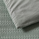 Bianca Kahlani Sage Waffle Quilt Cover Set Queen