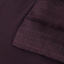 Bianca Malua Grape Jacquard Striped Quilt Cover Set Queen