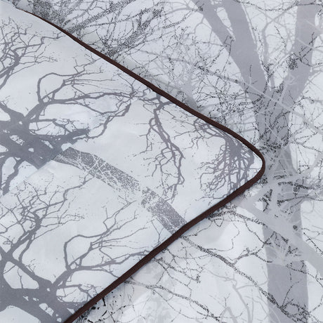 Bianca Myrtleford Grey Cotton Sateen Quilt Cover Set Queen