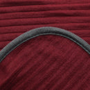 250GSM Ribbed Polar Fleece Throw 100 x 150cm Burgundy