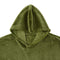 Accessorize Moss Green Super Soft Hooded Blanket Extra Large
