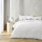 Accessorize Augusta White Ruched Quilt Cover Set Single