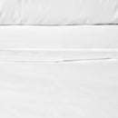 Accessorize White 400TC White Bamboo Cotton Double Stitched Quilt Cover Set King