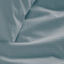 Bedding House Summer Blue Grey Seersucker Cotton Quilt Cover Set King