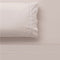 Accessorize White/Natural Piped Hotel Deluxe Cotton Sheet Set King