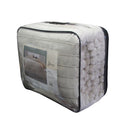 Jane Barrington Arna Natural 3 Pcs Channel Faux Bunny Fur Comforter Set Queen