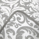 Jane Barrington Grey & White Lightly Quilted Jacquard Reversible Coverlet Set King
