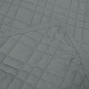 Jane Barrington Morris Dark Grey Ultrasonic Embossed Lightly Quilted Reversible Coverlet Set Queen