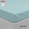 Algodon 300TC Cotton Fitted Sheet Long Single Size Denim