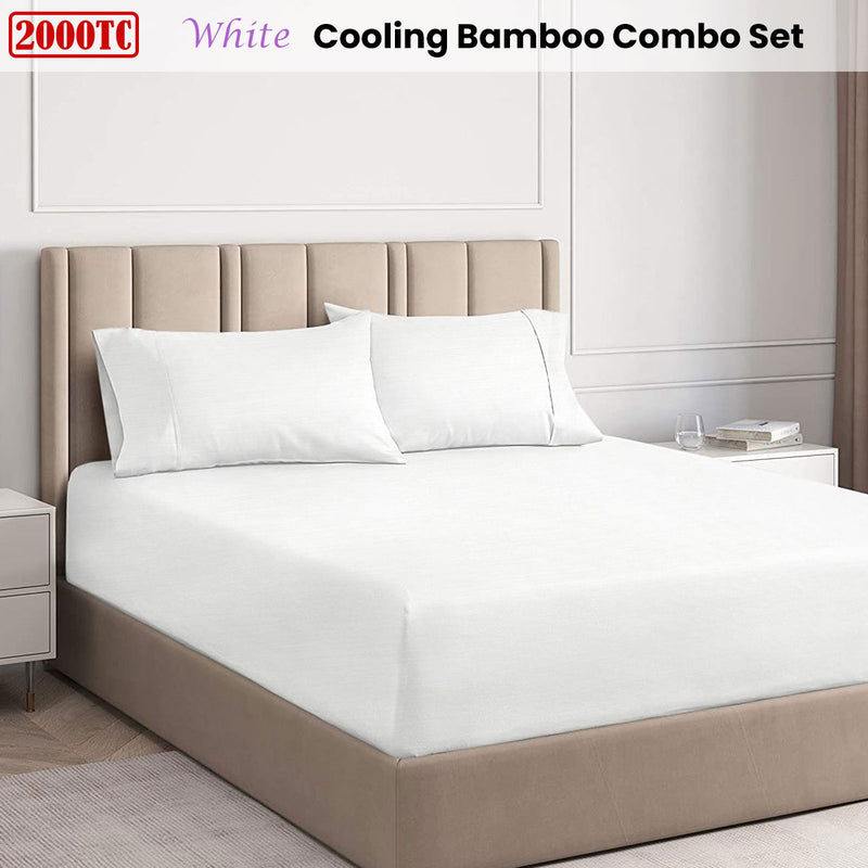 Ramesses White 2000TC Cooling Bamboo Combo Set