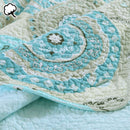 100% Cotton Lightly Quilted Coverlet Set Suzani Queen