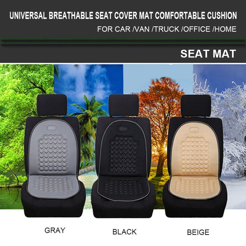 2Pack Universal Breathable Car Seat Pad Cover Mat Comfortable Chair Cushion (Grey)