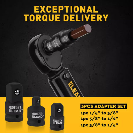 16Pc SAE Hex Bit Impact Socket Set 5/64