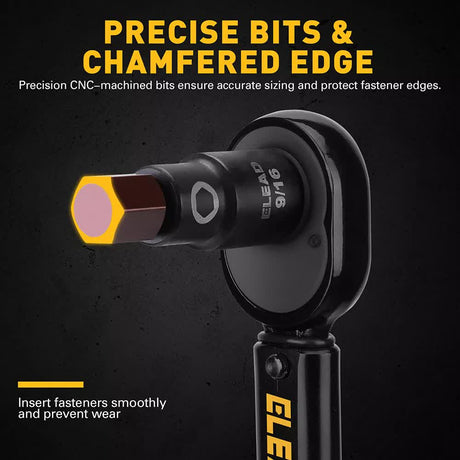 16Pc SAE Hex Bit Impact Socket Set 5/64