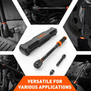 3Pc 1/2" Drive Click Torque Wrench Ratchet Socket  Adaptor Extension WorkShop