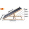VaKa 100cm Foldable Dog Pet Ramp Adjustable Height Dogs Stairs For Bed Sofa 82007
