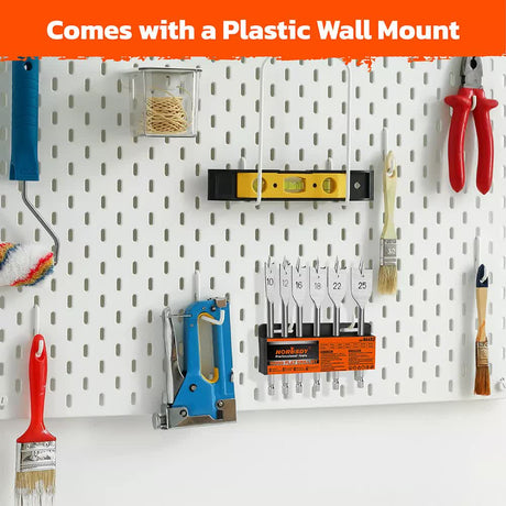 6-Pieces Flat Wood Boring Spade Drill Bit Set Drillbits 10-25mm Bits 1/4