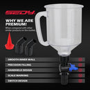 17-Piece Engine Oil Funnel Set 12 Adapters Elbow Fitting Magnetic Storage Tray