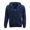 Adult Unisex Zip Plain Fleece Hoodie Hooded Jacket Mens Sweatshirt Jumper XS-8XL, Navy, 2XL