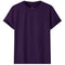 Adult 100% Cotton T-Shirt Unisex Men's Basic Plain Blank Crew Tee Tops Shirts, Purple, M