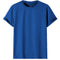 Adult 100% Cotton T-Shirt Unisex Men's Basic Plain Blank Crew Tee Tops Shirts, Royal Blue, XL