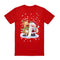 100% Cotton Christmas T-shirt Adult Unisex Tee Tops Funny Santa Party Custume, Reading Santa (Red), 3XL